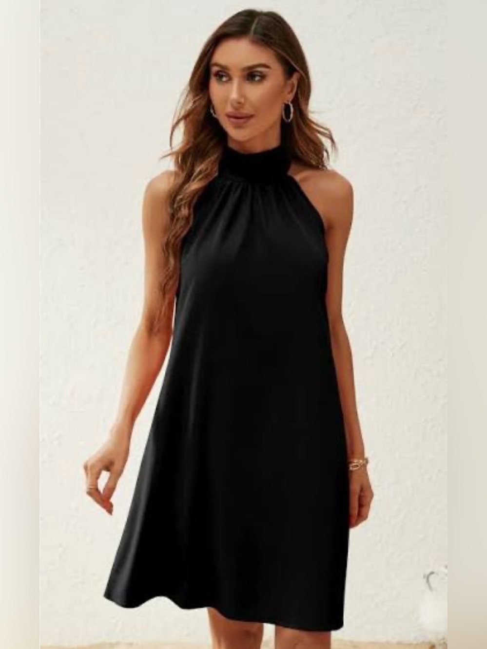 Lauren Ralph Lauren Black Sleeveless Trapeze Dress